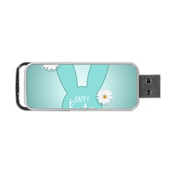 Easter Bunny Cutout Background 2402 Portable Usb Flash (one Side) by catchydesignhill