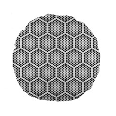 Halftone Tech Hexagons Seamless Pattern Standard 15  Premium Flano Round Cushions by BangZart