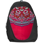 Red Mandala Backpack Bag