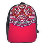 Red Mandala School Bag (XL)
