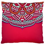 Red Mandala Standard Flano Cushion Case (Two Sides)