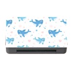 Seamless pattern with cute sharks hearts Memory Card Reader with CF