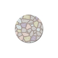 Cartoon Colored Stone Seamless Background Texture Pattern Golf Ball Marker (4 Pack) by BangZart