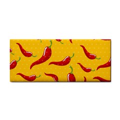 Chili Vegetable Pattern Background Hand Towel by BangZart