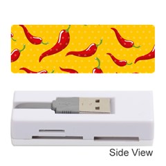 Chili Vegetable Pattern Background Memory Card Reader (stick) by BangZart