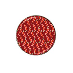 Chili Pattern Red Hat Clip Ball Marker (10 Pack) by BangZart
