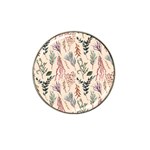 Watercolor floral seamless pattern Hat Clip Ball Marker (4 pack)