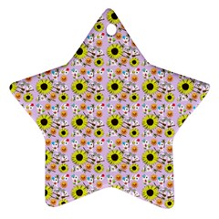 Hawaii Ghost Lilac Star Ornament (two Sides)