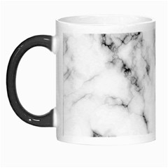 White Faux Marble Texture  Morph Mugs by Dushan