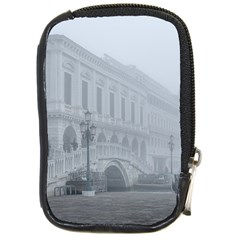 Fog Winter Scene Venice, Italy Compact Camera Leather Case by dflcprintsclothing