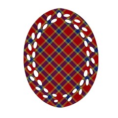 Scottish And Celtic Pattern - Braveheard Is Proud Of You Ornament (oval Filigree) by DinzDas