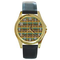 More Nature - Nature Is Important For Humans - Save Nature Round Gold Metal Watch by DinzDas