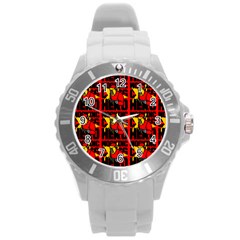 Working Class Hero - Welders And Other Handymen Are True Heroes - Work Round Plastic Sport Watch (l) by DinzDas