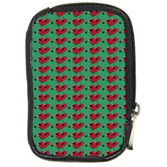 Evil Heart Graffiti Pattern Compact Camera Leather Case by DinzDas