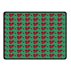 Evil Heart Graffiti Pattern Fleece Blanket (small) by DinzDas