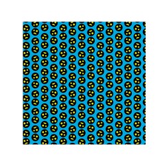 0059 Comic Head Bothered Smiley Pattern Small Satin Scarf (square) by DinzDas