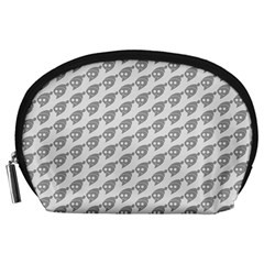 Comic Head Skull Hat Pattern 2 Accessory Pouch (large) by DinzDas