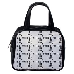 White And Nerdy - Computer Nerds And Geeks Classic Handbag (one Side) by DinzDas