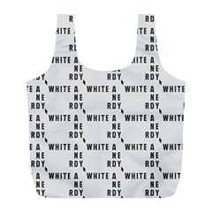 White And Nerdy - Computer Nerds And Geeks Full Print Recycle Bag (l) by DinzDas