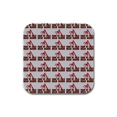 From My Dead Cold Hands - Zombie And Horror Rubber Square Coaster (4 Pack)  by DinzDas