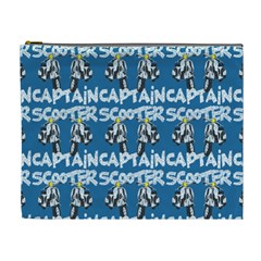 Scooter Captain - Moped And Scooter Riding Cosmetic Bag (xl) by DinzDas