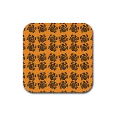 Inka Cultur Animal - Animals And Occult Religion Rubber Square Coaster (4 Pack)  by DinzDas