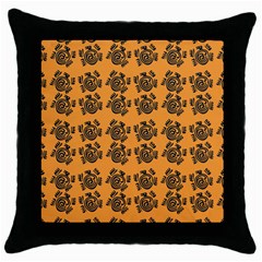 Inka Cultur Animal - Animals And Occult Religion Throw Pillow Case (black) by DinzDas