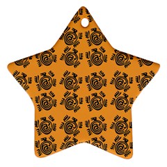 Inka Cultur Animal - Animals And Occult Religion Star Ornament (two Sides) by DinzDas