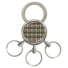 Bmx And Street Style - Urban Cycling Culture 3-ring Key Chain by DinzDas