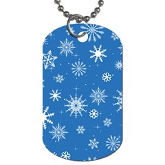 Winter Time And Snow Chaos Dog Tag (two Sides) by DinzDas