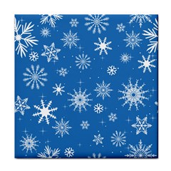 Winter Time And Snow Chaos Face Towel by DinzDas