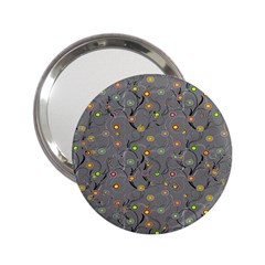 Abstract Flowers And Circle 2 25  Handbag Mirrors by DinzDas