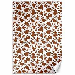 Animal Skin - Brown Cows Are Funny And Brown And White Canvas 20  X 30  by DinzDas
