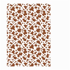 Animal Skin - Brown Cows Are Funny And Brown And White Small Garden Flag (two Sides) by DinzDas