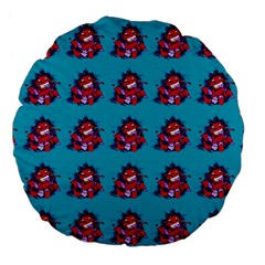 Little Devil Baby - Cute And Evil Baby Demon Large 18  Premium Flano Round Cushions by DinzDas