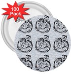 Monster Party - Hot Sexy Monster Demon With Ugly Little Monsters 3  Buttons (100 pack) 