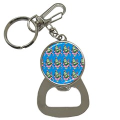 Monster And Cute Monsters Fight With Snake And Cyclops Bottle Opener Key Chain by DinzDas