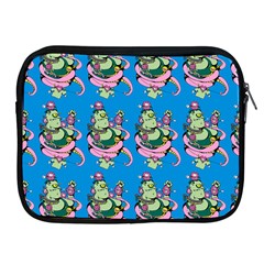 Monster And Cute Monsters Fight With Snake And Cyclops Apple Ipad 2/3/4 Zipper Cases by DinzDas