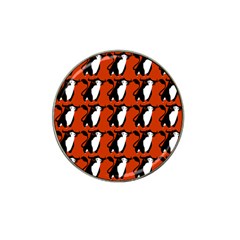  Bull In Comic Style Pattern - Mad Farming Animals Hat Clip Ball Marker (10 Pack) by DinzDas