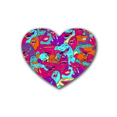 Dinos Rubber Coaster (heart)  by Sobalvarro
