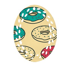 Donuts Ornament (oval Filigree) by Sobalvarro