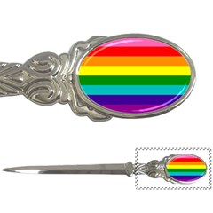 Original 8 Stripes Lgbt Pride Rainbow Flag Letter Opener by yoursparklingshop