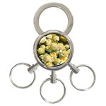 Yellow Roses 3-Ring Key Chain
