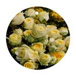 Yellow Roses Round Ornament (Two Sides)