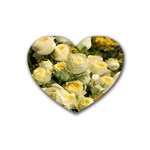 Yellow Roses Heart Coaster (4 pack) 