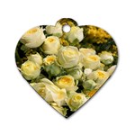 Yellow Roses Dog Tag Heart (Two Sides)