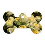 Yellow Roses Dog Tag Bone (One Side)