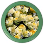 Yellow Roses Color Wall Clock