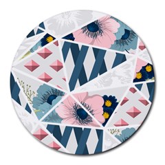 Patchwork  Round Mousepads by designsbymallika