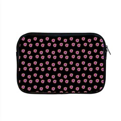 Peach Purple Daisy Flower Black Apple Macbook Pro 15  Zipper Case by snowwhitegirl